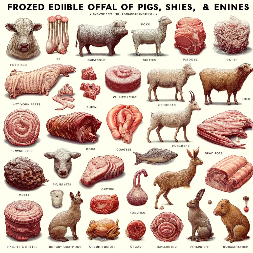 101139 - Other meats and edible offal fresh chilled and frozen - 33 Manufacturers List