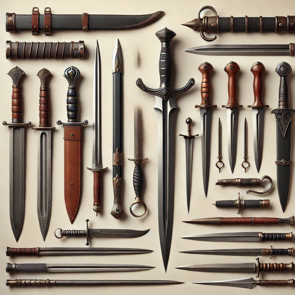 257115 - Swords scimitars machetes bayonets spears and similar weapons and their parts - 9 Manufacturers List
