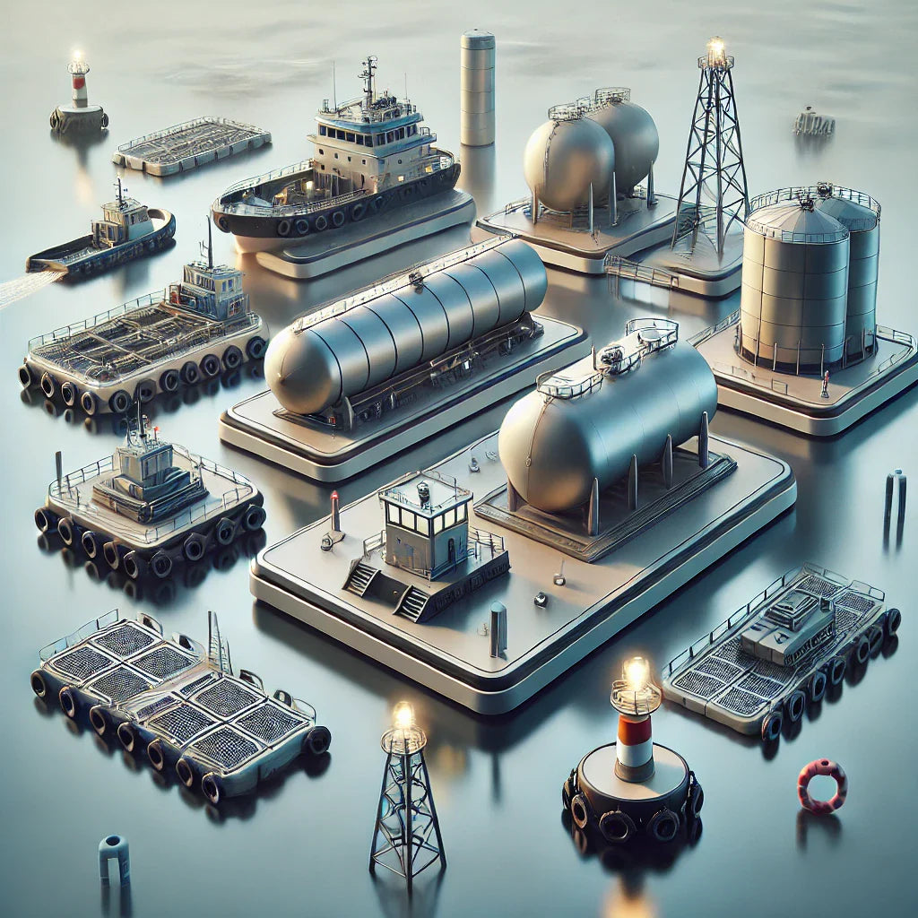 301150 - Other floating structures (including rafts tanks cofferdams piers buoys and lighted buoys) - 32 Manufacturers List