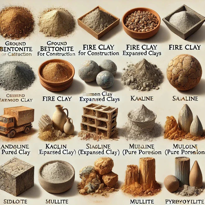 081222 - Other clays andalusite cyanite and silimanite mulite (pure china) chamotte (refractory clay) or dina - 89 Manufacturers List