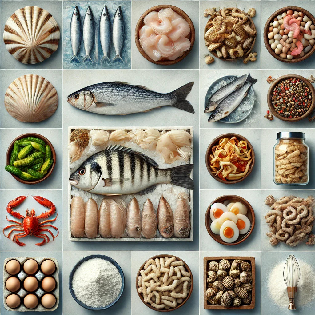 102033 - Other aquatic invertebrates frozen dried salted or pickled smoked - 24 Manufacturers List