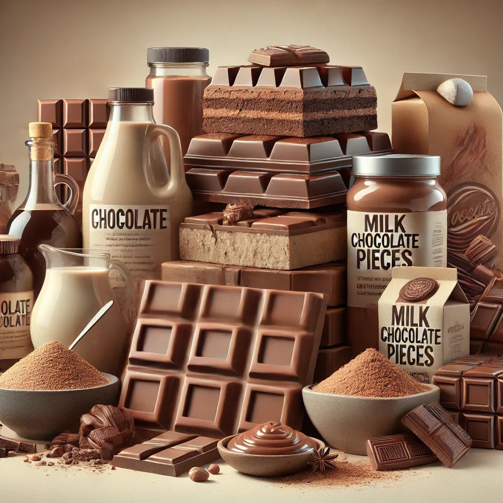 108221 - Chocolates and food preparations containing cocoa in bulk (except sweetened cocoa powder and white c - 57 Manufacturers List