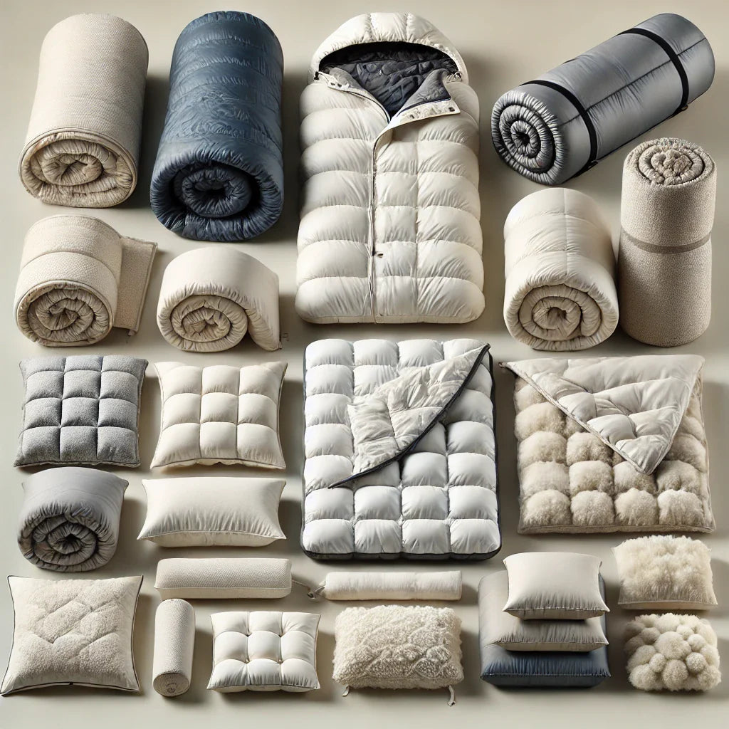 139224 - Quilts down comforters cushions poufs pillows sleeping bags and the like (spring or padded or filled - 767 Manufacturers List