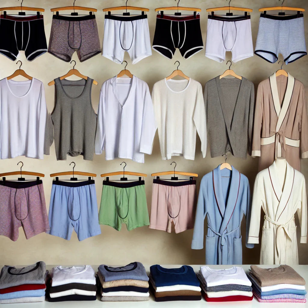 141422 - Undershirts and other undershirts underpants briefs slips nightgowns pajamas bathrobes and robe shir - 540 Manufacturers List