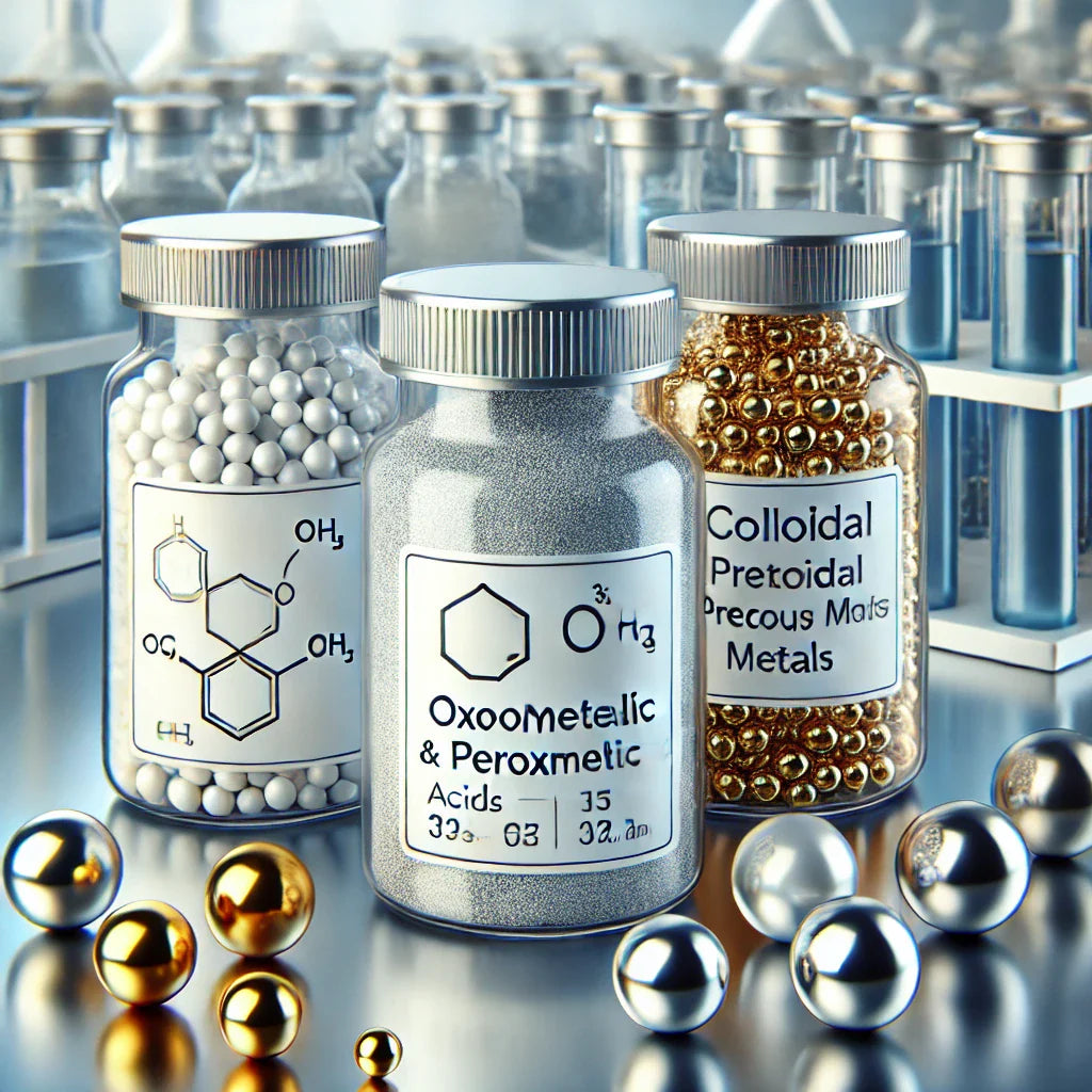 201351 - Salts of oxometallic or peroxometallic acids colloidal precious metals - 12 Manufacturers List