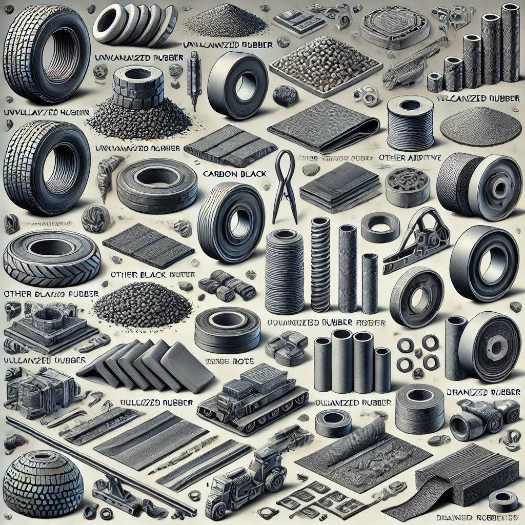 221920 - Unvulcanized rubber and articles thereof ropes cords cords sheets plates sheets strips rods and prof - 279 Manufacturers List