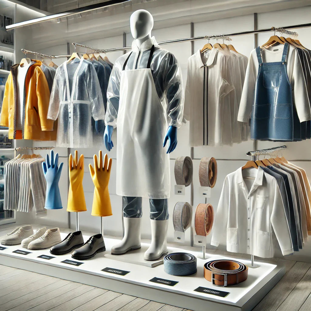 222910 - Abbigliamento e accessori di abbigliamento (compresi guanti) in plastica - Elenco 108 Produttori