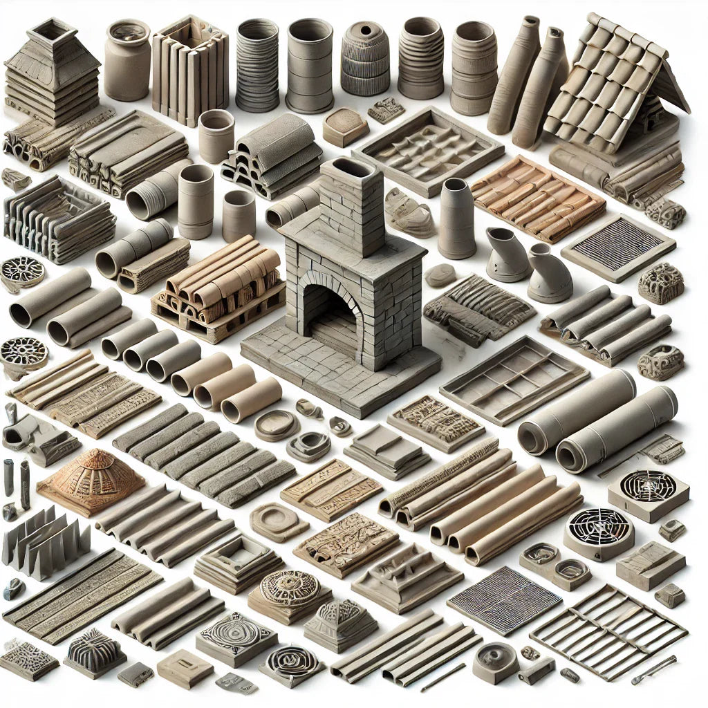 233212 - Piastrelle comignoli, canne fumarie, rivestimenti di camini, ornamenti architettonici e altre costruzioni in ceramica - Elenco 44 produttori